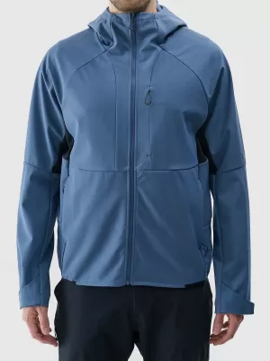 Pánska bunda so softshell 4F WSS25TSOFM313 DŽÍNSOVINA