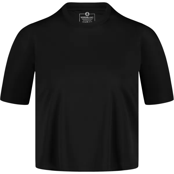  Dámsky funkčný crop top NORDBLANC NBSLF8028 ČIERNA 