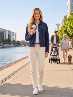 Dámska bunda ALTISPORT EVELINA MODRÁ
