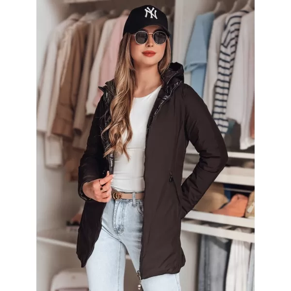  Dámska bunda DSTREET MOTOROMI TY4848 ČIERNA 