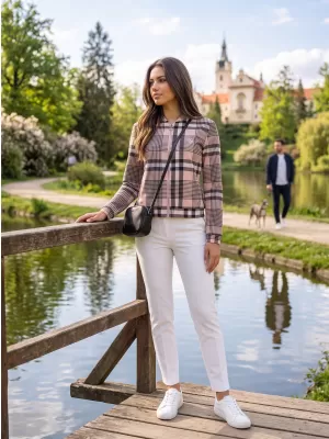 Dámska bunda ALTISPORT ELICE SVETLO BÉŽOVÁ