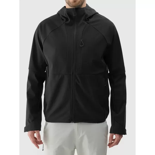  Pánska bunda so softshell 4F WSS25TSOFM313 HLBOKÝ ČIERNY 