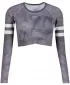 Dámsky prémiový funkčný crop top s dlhým rukávom ALTISPORT VOJ/ALW096TR04 SIVÁ