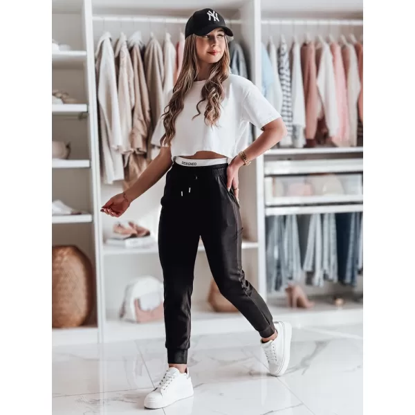  Dámske nohavice DSTREET SPORTIVO UY2398 ČIERNA 