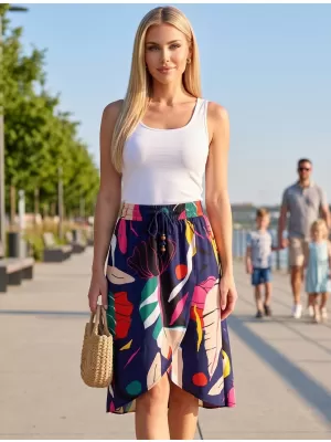 Dámska sukňa ALTISPORT EFEA TMAVO MODRÁ