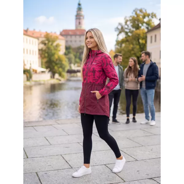  Dámsky kabát ALTISPORT ELANI BORDOVÁ 