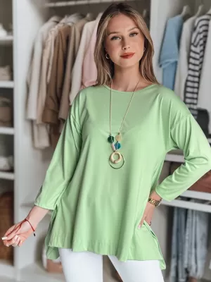 Dámske tričko DSTREET COMFILA RY2792 SVETLO ZELENÁ