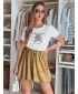Dámska sukňa DSTREET CY0499 KARAMEL