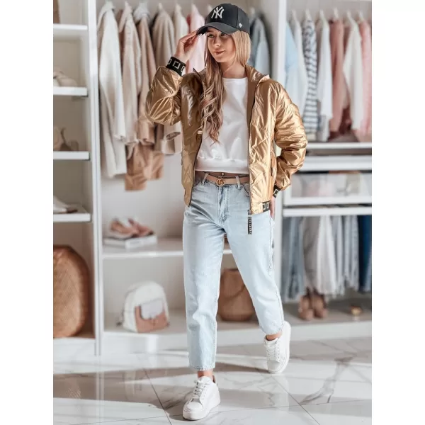  Dámska bunda DSTREET GLAMCIX TY4784 BÉŽOVÁ 