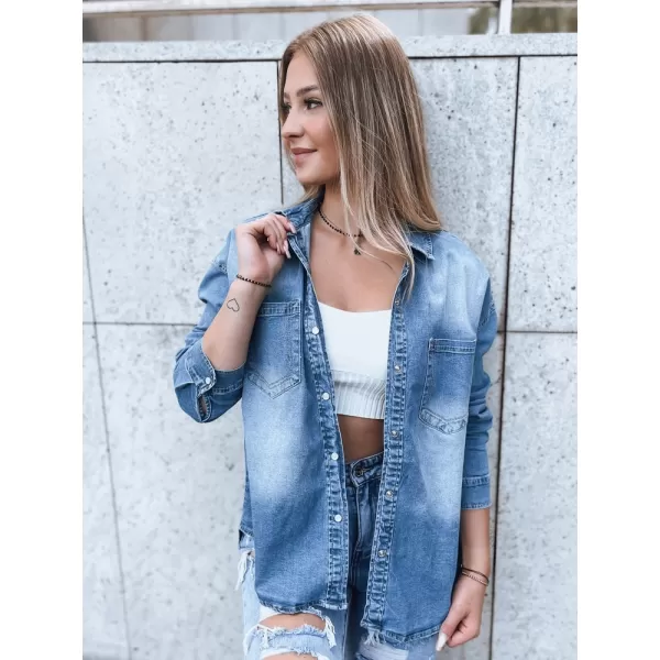  Dámska košeľa DSTREET DY0348 MODRÁ 