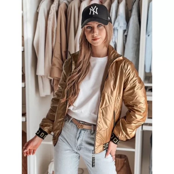  Dámska bunda DSTREET GLAMCIX TY4784 BÉŽOVÁ 