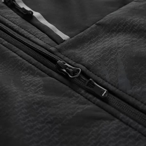 Pánska bunda so softshell ALPINE PRO HOOR ČIERNY 
