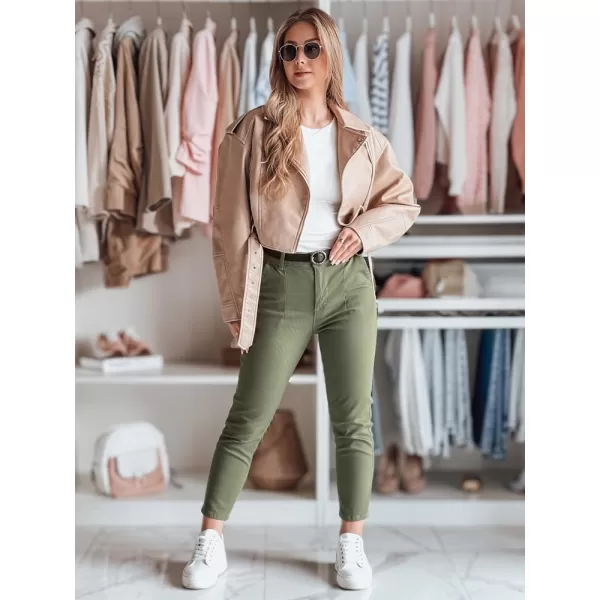  Dámske nohavice DSTREET UY2547 KAKI 