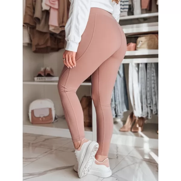  Dámske legíny DSTREET UY2605 ČERVENÁ 