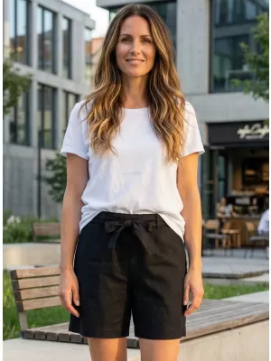 Dámske šortky ALTISPORT ETHEL ČIERNA
