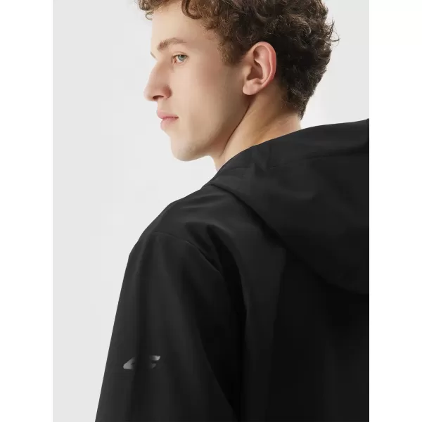  Pánska bunda so softshell 4F WSS25TSOFM324 HLBOKÝ ČIERNY 