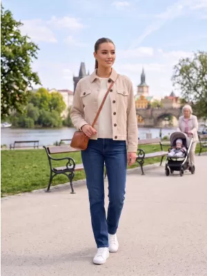 Dámska bunda ALTISPORT EVELINA SVETLÝ KRÉM