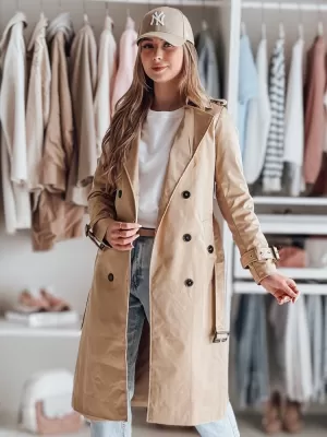 Dámsky kabát DSTREET SLIMFOTA NY0746 KARAMEL