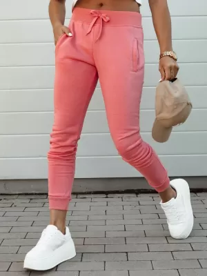 Dámske tepláky DSTREET FITS UY2145 ČERVENÁ