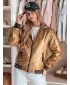 Dámska bunda DSTREET GLAMCIX TY4784 BÉŽOVÁ