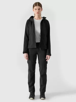 Dámska bunda softshell 4F WSS25TSOFF315 HLBOKÝ ČIERNY