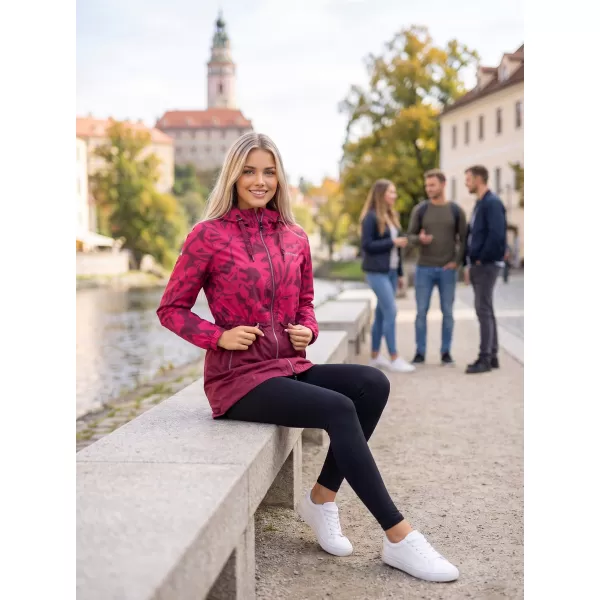  Dámsky kabát ALTISPORT ELANI BORDOVÁ 