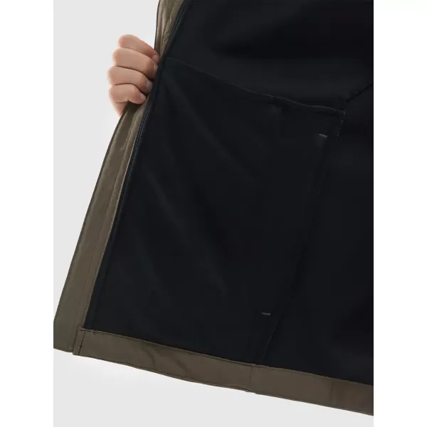  Pánska bunda so softshell 4F WSS25TSOFM324 HNEDÝ 