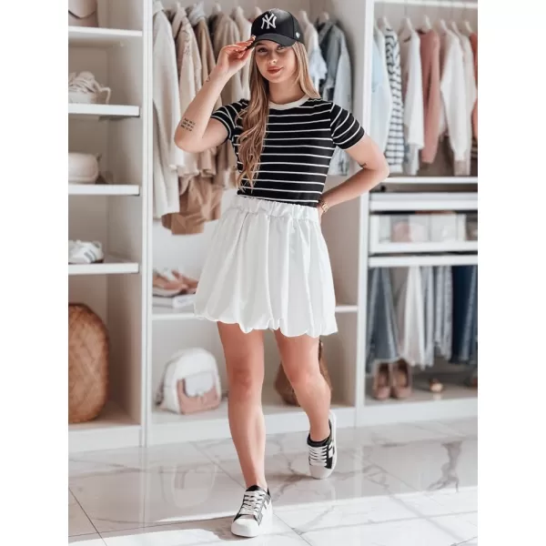  Dámska sukňa DSTREET CY0501 BIELA 