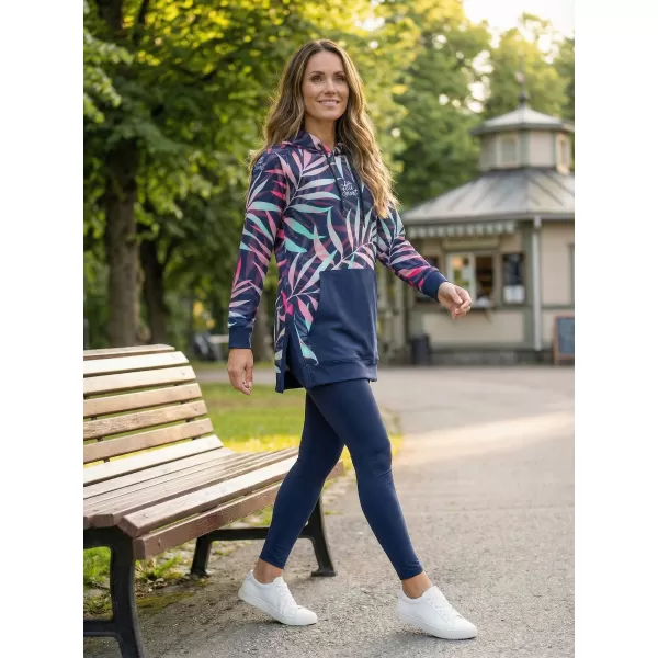  Dámska funkčná predĺžená mikina premium ALTISPORT VOJ/ALW094MI03 RUŽOVÁ/MÄTOVÁ 