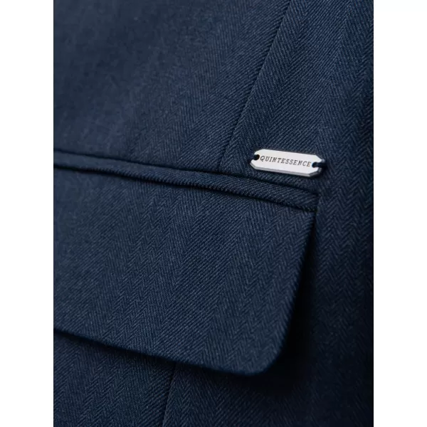  Pánska bunda OMBRE OM-BLZB-0135 TMAVO MODRÁ 