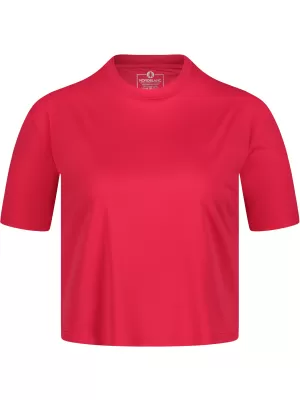Dámsky funkčný crop top NORDBLANC NBSLF8028 TMAVO RUŽOVÁ