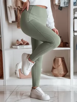 Dámske legíny DSTREET UY2603 ZELENÁ