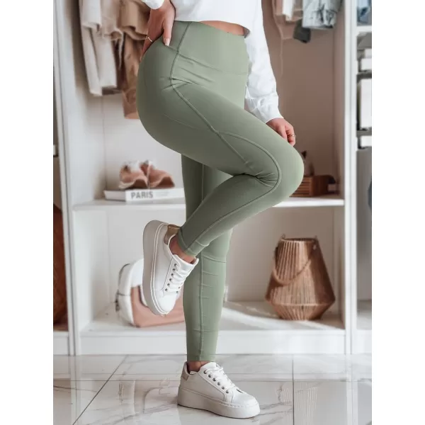  Dámske legíny DSTREET UY2603 ZELENÁ 