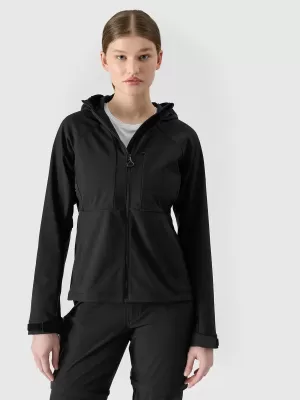 Dámska bunda softshell 4F WSS25TSOFF315 HLBOKÝ ČIERNY