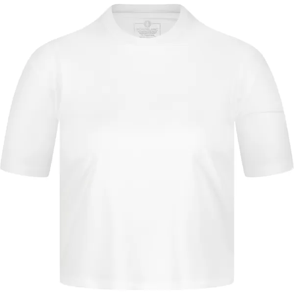  Dámsky funkčný crop top NORDBLANC NBSLF8028 BIELA 
