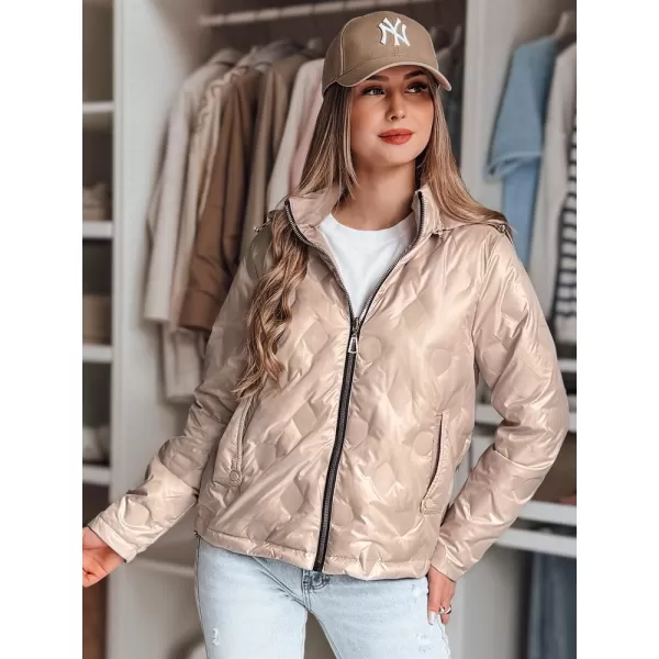  Dámska bunda DSTREET SYLVIAN TY4863 BÉŽOVÁ 