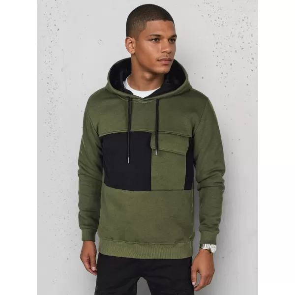  Pánska mikina DSTREET BX5913 KHAKI 