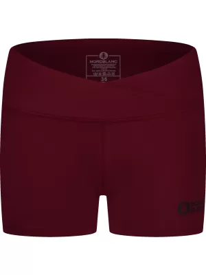 Dámske fitness šortky NORDBLANC NBSPL8038 BORDOVÁ