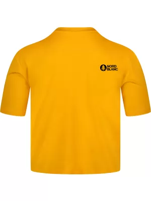 Dámsky funkčný crop top NORDBLANC NBSLF8028 JANTÁROVÁ