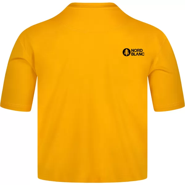  Dámsky funkčný crop top NORDBLANC NBSLF8028 JANTÁROVÁ 