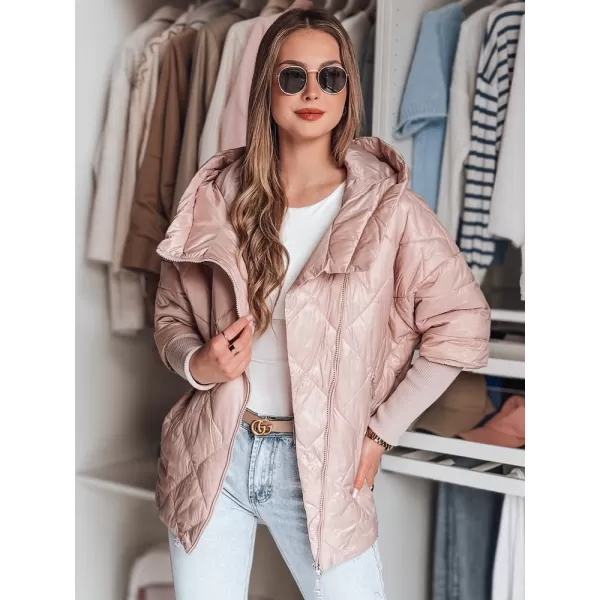  Dámska bunda DSTREET PUFFILOF TY4854 RUŽOVÁ 