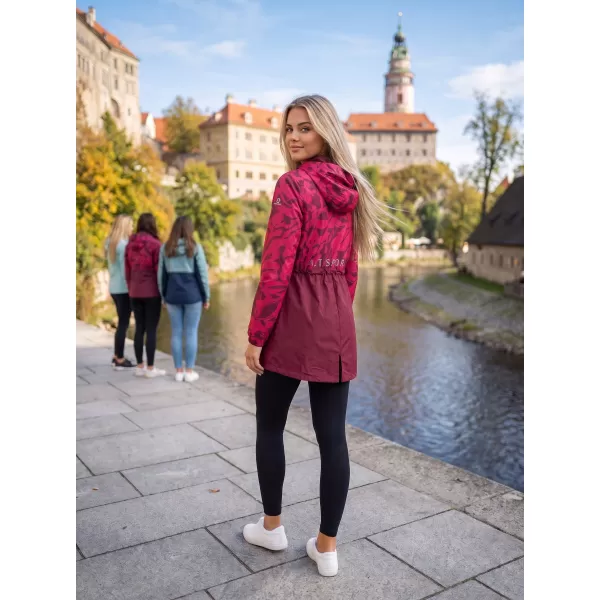  Dámsky kabát ALTISPORT ELANI BORDOVÁ 