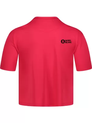 Dámsky funkčný crop top NORDBLANC NBSLF8028 TMAVO RUŽOVÁ