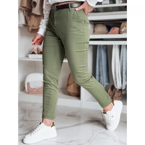  Dámske nohavice DSTREET UY2575 KHAKI 