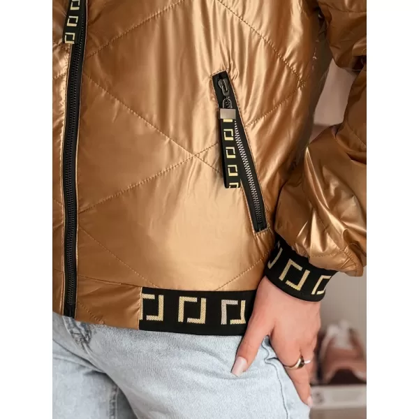  Dámska bunda DSTREET GLAMCIX TY4784 BÉŽOVÁ 