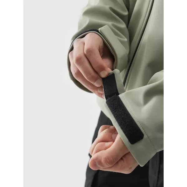  Pánska bunda so softshell 4F WSS25TSOFM324 OLIVOVÝ 