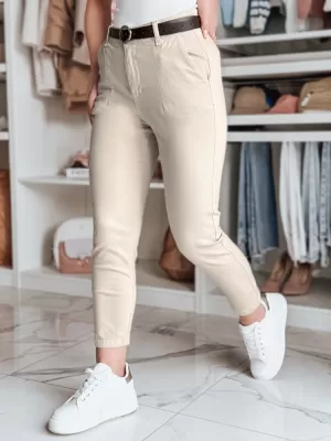 Dámske nohavice DSTREET UY2546 BÉŽOVÁ