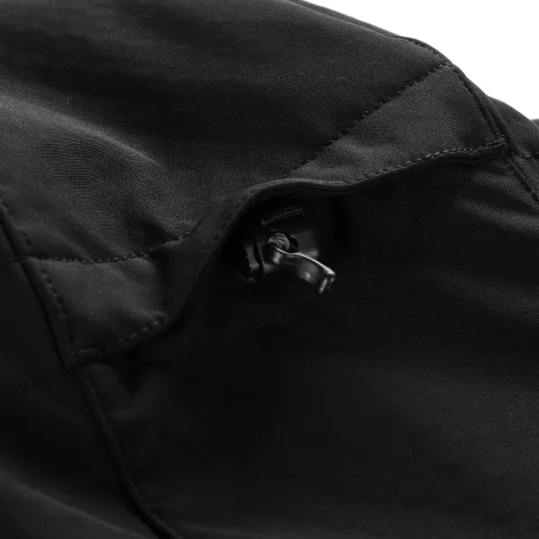  Pánska bunda so softshell ALPINE PRO HOOR ČIERNY 