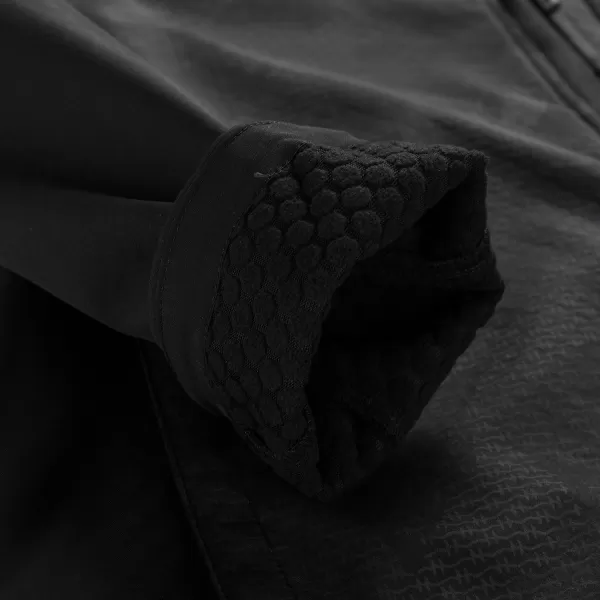  Pánska bunda so softshell ALPINE PRO HOOR ČIERNY 