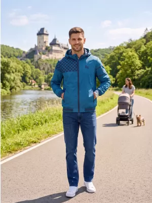 Pánska bunda ALTISPORT EGBERT PETROLEJ